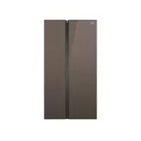 美的 543升对开门冰箱玻璃面板一级能效风冷无霜智能容量电冰箱BCD-543WKGPZM 布朗棕/台(BY)