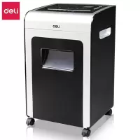得力(deli)9913 碎纸机粒状电动负离子净化粉碎机办公家用大功率保密纸张文件商用粉碎机 黑色