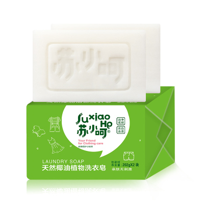 苏小呵 天然椰油植物洗衣皂(绿)202g*2