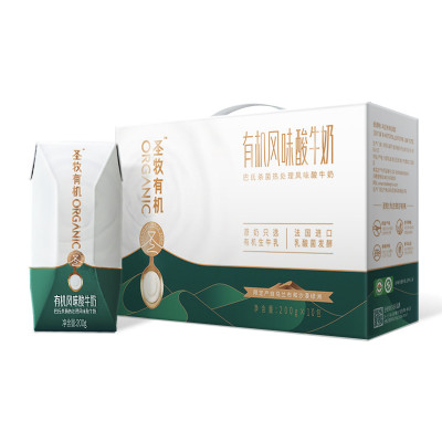 圣牧 有机常温风味酸牛奶 200g*10盒/提