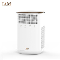IAM KJ60F-A1 桌面空气净化器 除甲醛雾霾细菌 小型家用负离子净化