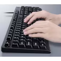 惠普(hp) 104全尺寸有线键盘