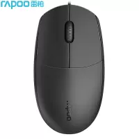 雷柏(Rapoo)N1200S有线鼠标 黑色