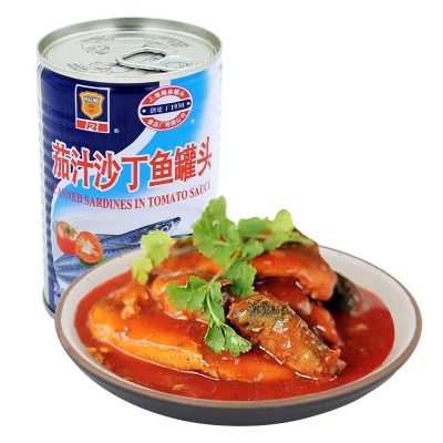 梅林茄汁沙丁鱼罐头 425g/罐 即食下饭菜新鲜番茄鱼海鲜罐头食品 舔碗