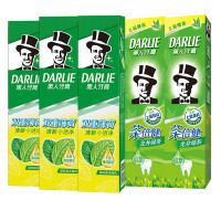 黑人(DARLIE) 双重薄荷牙膏茶倍健 薄荷90g*3支+绿茶90g*2支