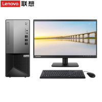 联想 T4900KS台式机 i5-10400/8G/512固态/集显 无光驱/Win10主机+21.5英寸显示器改配