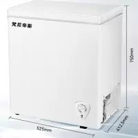 梵尼蒂斯 100升冰柜小型冷柜冷藏冷冻家用小冰柜迷你单温卧式冰箱