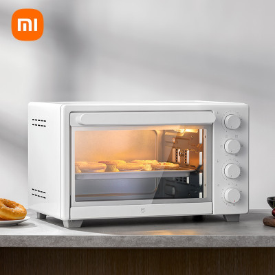 小米 电烤箱家用 三层烤位 上下独立控温 一机多用 70°C-230°C精准控温 内置烤叉32L