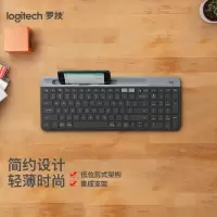 罗技 K580 键盘 蓝牙键盘 办公键盘 便携超薄键盘 笔记本键盘 平板键盘 星空灰