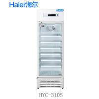 海尔(Haier)310升立式单温风冷展示冰柜立式藏箱 医药数据存储单门保鲜冷柜HYC-310S