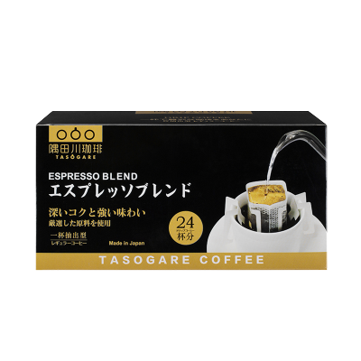 隅田川意式现磨手冲挂耳咖啡黑咖啡粉8g*24袋