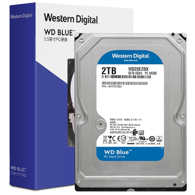 西部数据 蓝盘 2TB SATA6Gb/s 256MB 7200RPM 台式机械硬盘