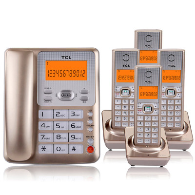 TCL D61 电话机 数字无绳电话 子母机 家用办公固定电话机 无线座机