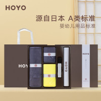 HOYO汽车专用毛巾刷车擦车巾比纯棉吸水车载伴手礼盒装 车载5件套