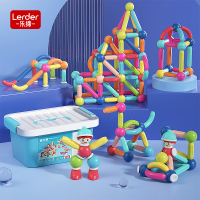 乐缔磁力棒片男女孩2-6岁宝宝智力拼图儿童益智积木拼装磁铁玩具78件套