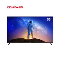 康佳(KONKA)55英寸 55V5D 4K超清 悬浮全面屏 AI智能语音液晶电视机100%色域