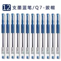晨光 水笔蓝黑 0.5mm中性笔墨蓝色水笔 Q7-L