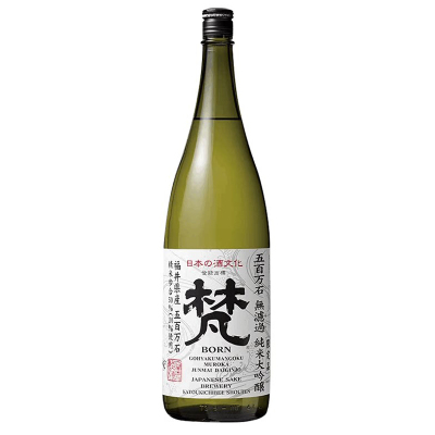 梵五百万石无滤过纯米大吟酿清酒发酵酒低度酒日本进口1.8L 日式清酒米酒洋酒