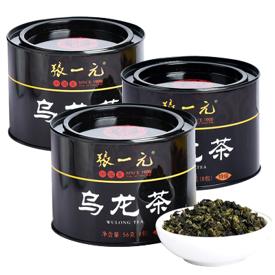 张一元 特级安溪乌龙茶56g/罐*3 福建茗茶 乌龙茶茶叶