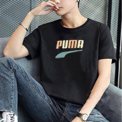 PUMA彪马T恤男男装年夏季大logo圆领时尚训练跑步健身服休闲学生全棉短袖