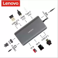 联想(Lenovo)LX0801 Type-C扩展坞 USB-C转HDMI转VGA转换器