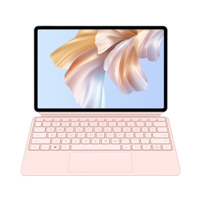 华为二合一笔记本电脑HUAWEI MateBook E GO 2022款 16G 512G LTE 12.35英寸 2.5K护眼全面屏 轻薄办公本 雪域白+樱语粉键盘