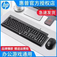 HP/惠普有线键盘鼠标套装轻薄键鼠USB笔记本台式电脑商务办公