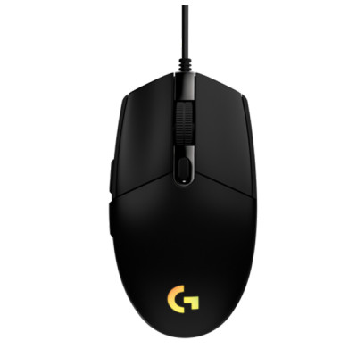 罗技(G)G102 游戏鼠标 黑色 RGB鼠标 轻量化设计 200-8000DPI G102第二代