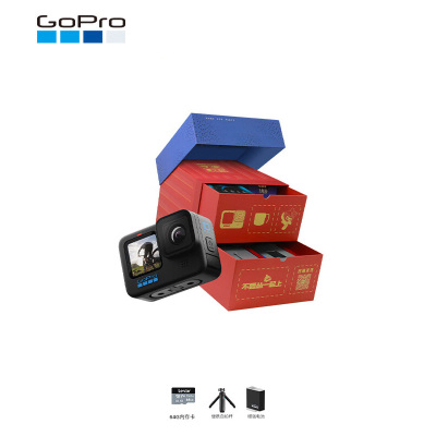 GoPro HERO10 Black 5K运动相机(含便携自拍杆+电池+64G卡)