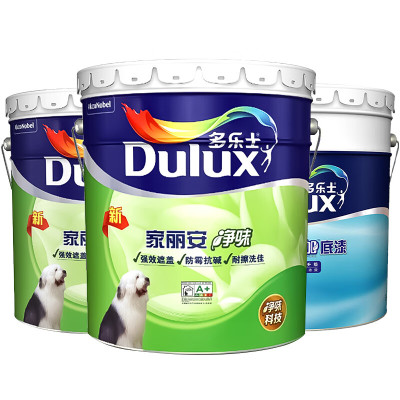 多乐士(Dulux)家丽安净味内墙乳胶漆油漆涂料墙面漆墙漆A991+A914 套装54L 定制品