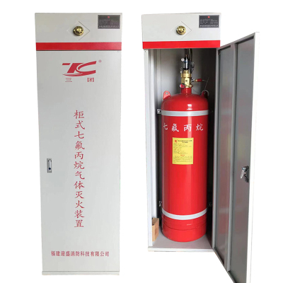 三团 单柜式七氟丙烷气体自动灭火装置 七氟丙烷灭火器120L 灭火系统无管网装置 单瓶组GQQ120/2.5(含药剂)