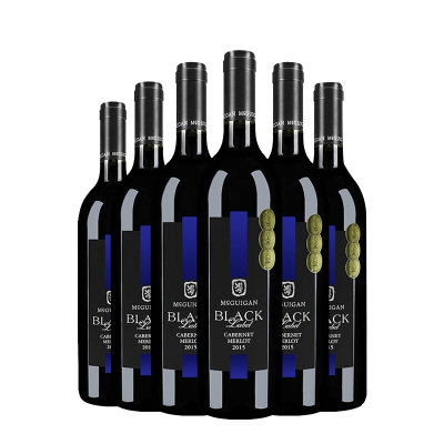 澳洲原瓶进口 麦格根黑牌蓝标红葡萄酒 750ml*6瓶 整箱装