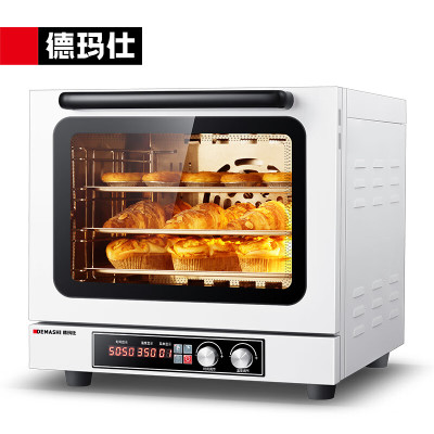 德玛仕(DEMASHI)电烤箱商用 大容量四盘同烤 面包蛋糕披萨热风循环烘炉焗炉热风炉烤箱 EC04-60 单位:台