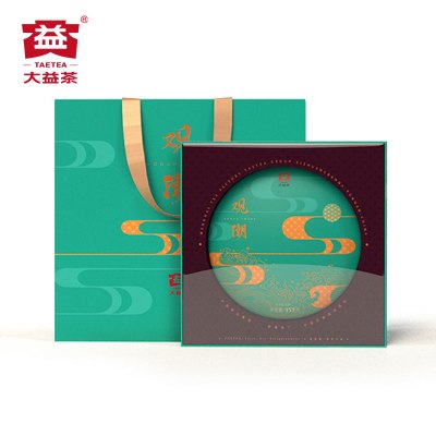 [新品]大益普洱茶 观潮普洱生茶357g礼盒装