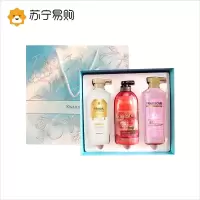 水果之乡(welcos) 洗护套装 商务节日礼品套盒三件套 沐浴露洗发水团购福利