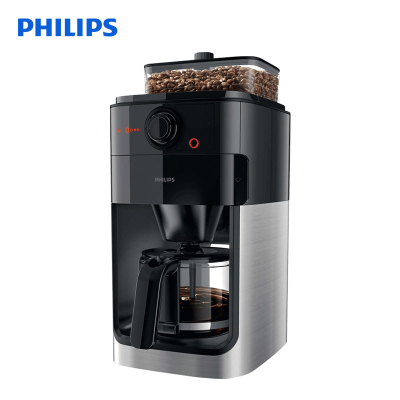 飞利浦(Philips) 全自动咖啡机 家用现磨经典美式大容量咖啡机 研磨一体豆粉两用 HD7761
