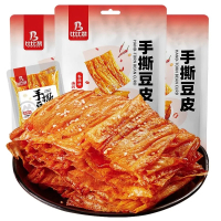 苏宁宜品 手撕豆皮20包网红辣片辣味宿舍囤货休闲解馋小零食独立小包