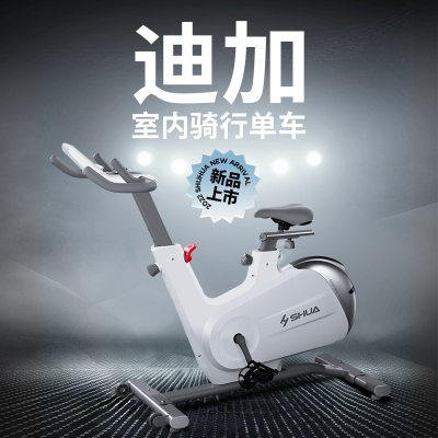 舒华(SHUA)[迪加]动感单车家用骑行运动健身器材室内自行车 SH-B596月影白