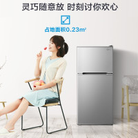 美的 BCD-112CM 冰箱 双门小冰箱112升客厅小型迷你家用电冰箱 浅灰色 (SL)单位:个
