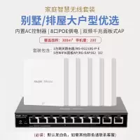 锐捷(Ruijie) 无线ap面板套装WiFi6千兆1800M RG-EAP162(G)全屋wifi 8口千兆一体机(升级款)+WIFI6面板AP*5