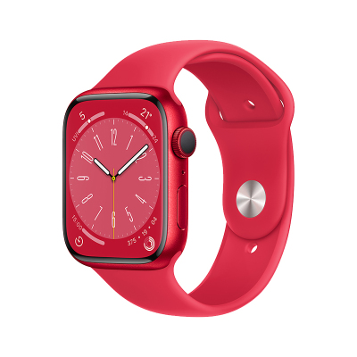 Apple Watch Series 8 智能手表 GPS版 45mm 红色铝金属表壳 运动型表带 学生优惠版