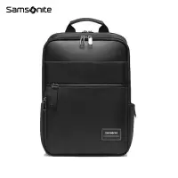 新秀丽(Samsonite)双肩包14英寸商务背包旅行包男女书包笔记本电脑包黑色立体包