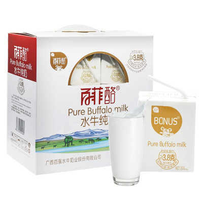 百菲酪 水牛纯奶 200ml*12盒 礼盒装