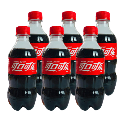可口可乐碳酸饮料经典口味可乐气泡小瓶装汽水300ml*6瓶苏宁宜品推荐