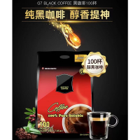 雀巢中原G7黑咖啡无蔗糖美式速溶咖啡100条/袋