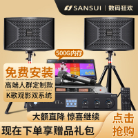山水(SANSUI)S9家庭影院KTV音响系统娱乐家用会议专业舞台音箱(500G台式点歌机套餐)