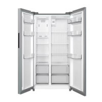 美的(Midea)冰箱558升大容量双开门对开门节能变频智能控制风冷无霜 [钛钢灰星烁] BCD-558WKPM(E)