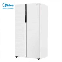 美的对开门超薄大容量冰箱(白色)