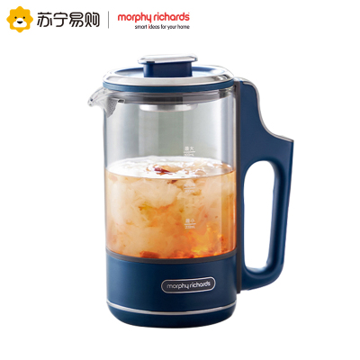 摩飞电器养生壶 便携迷你煮茶器 烧水壶养生杯 小型办公室家用多功能煮茶壶热水壶MR6086轻奢蓝