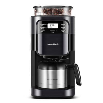 摩飞咖啡机全自动磨豆家用办公非胶囊咖啡机 双层保温咖啡壶MR1028 豆粉两用